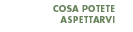 Cosa potete aspettarvi